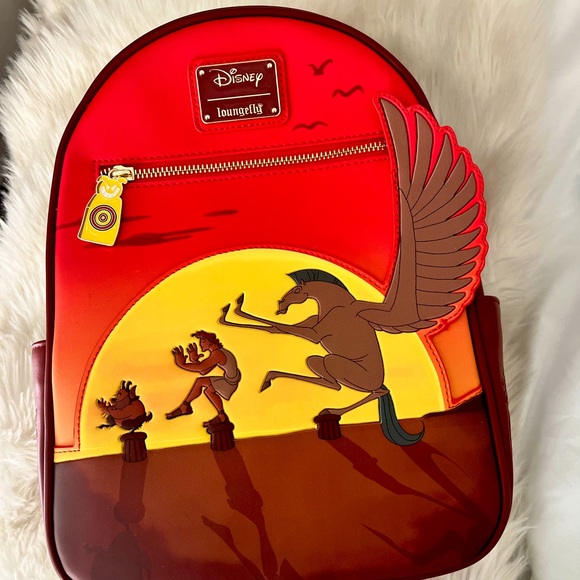 NEW & Authentic Disney Loungefly 3-D ‘Hercules’ Backpack! - Picture 1 of 9